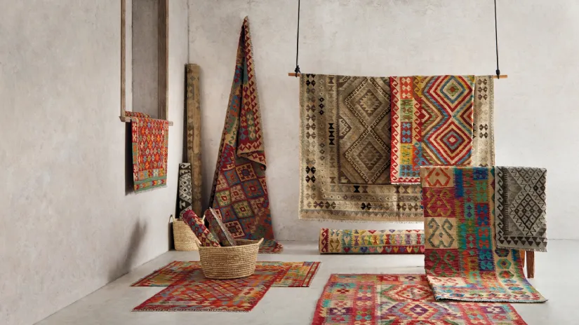 Tappeto Kilim Mai Mai di Kuatro